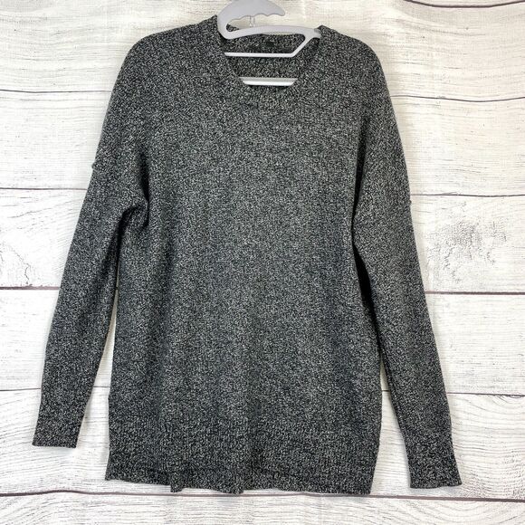 ATHLETA Women Marled Gray Perspective Wool Cashmere Sweater Size S - Picture 1 of 9